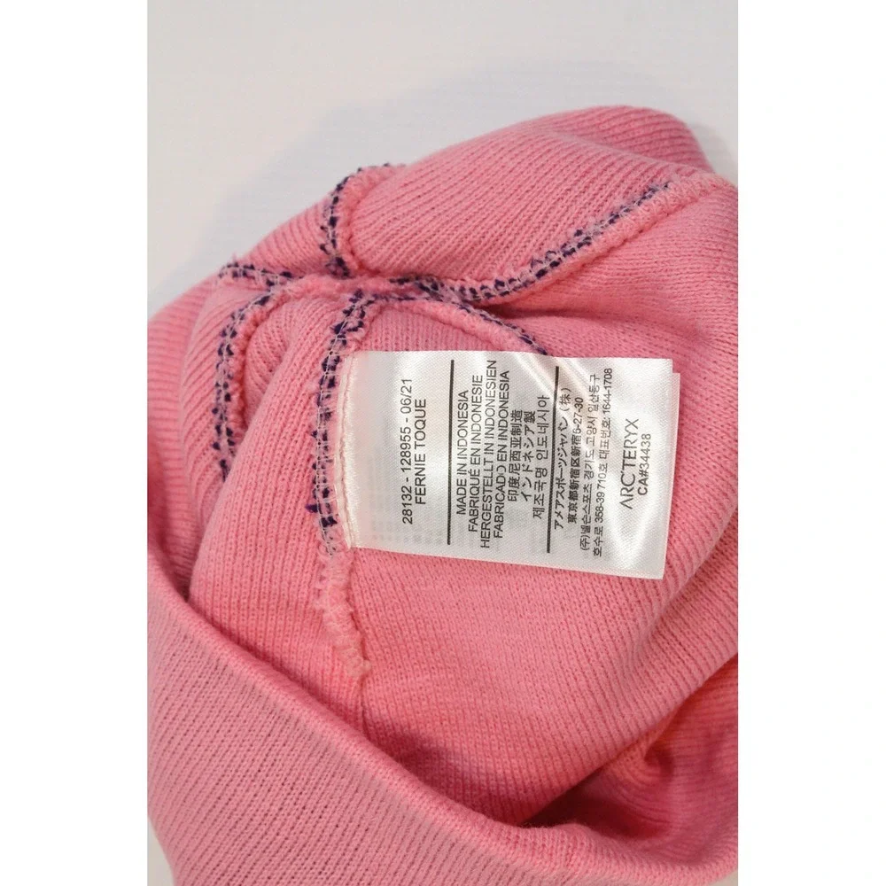 Arcteryx Fernie Toque Beanie Pink Purple Bird Logo Acrylic Hat 28132 NEW